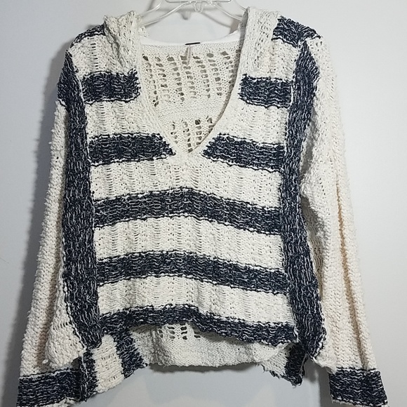 Free People Sweaters - Free People Knit Hooded Sweater